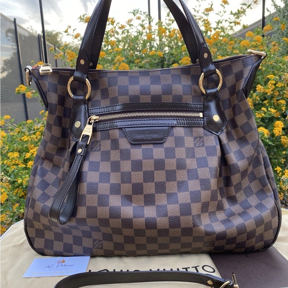 Louis Vuitton Brown and Black Hobo with Damier Ebene Canvas - Picture 12 of 12